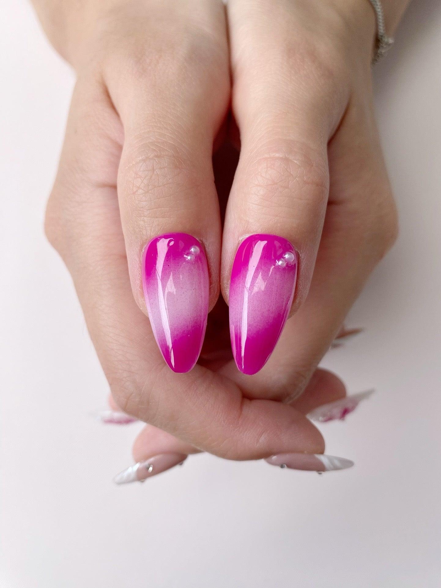 Blossom Grace - GO2NAIL MEDIUM ALMOND PressOnNails