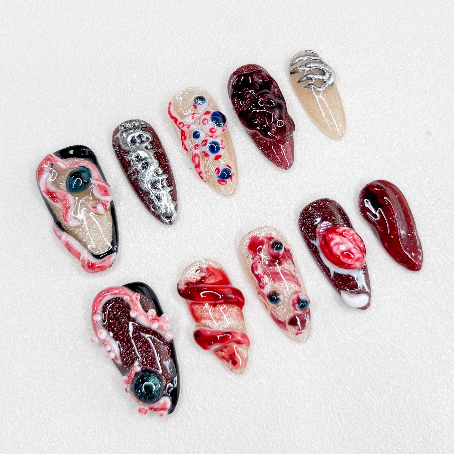 Fright Night - GO2NAIL LONG STILETTO PressOnNails