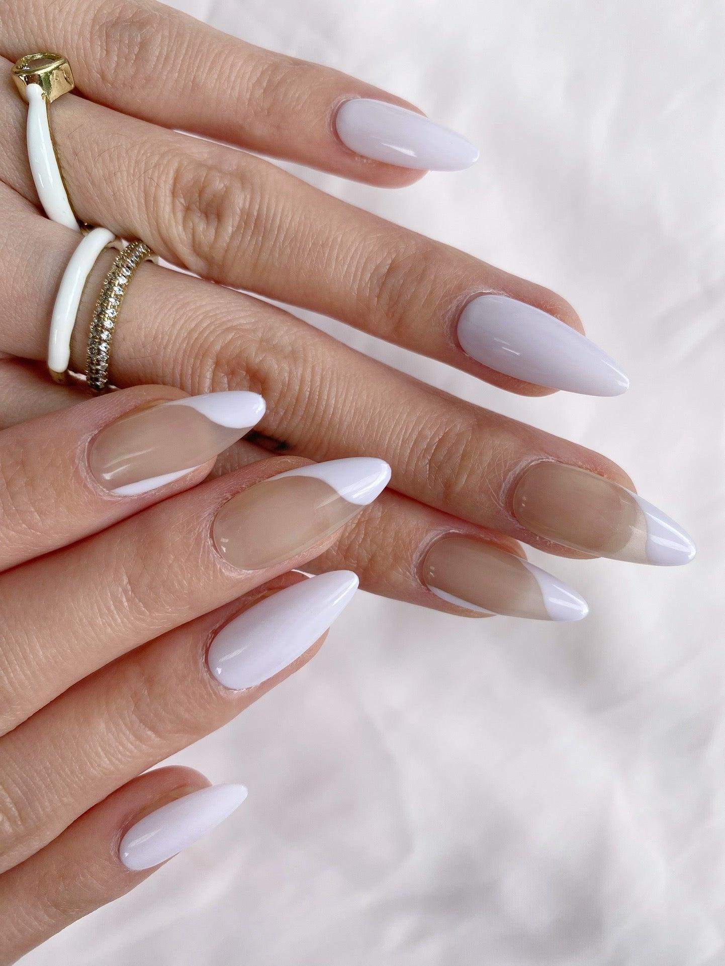 Frosted Sage - GO2NAIL LONG STILETTO PressOnNails