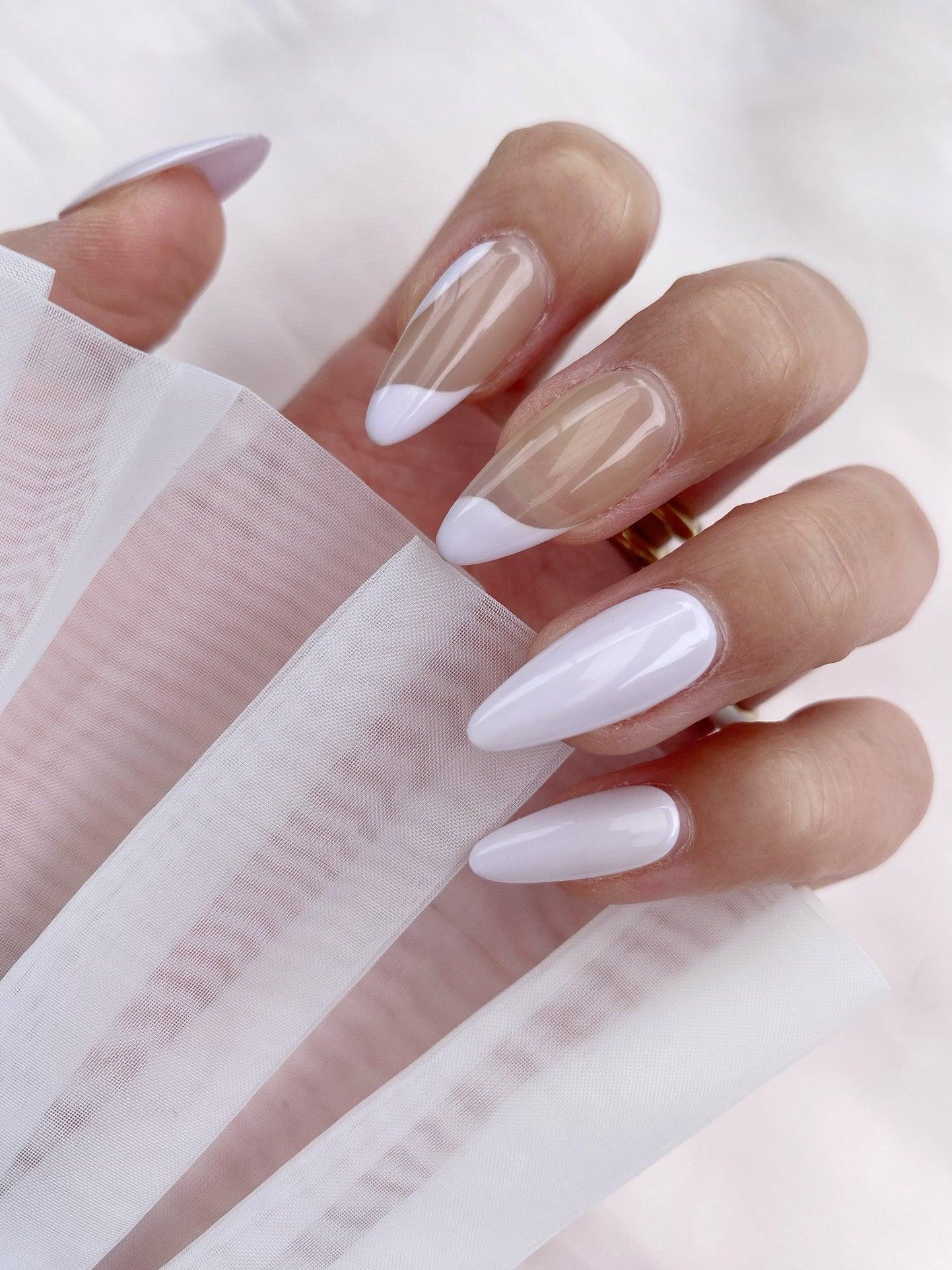 Frosted Sage - GO2NAIL LONG STILETTO PressOnNails