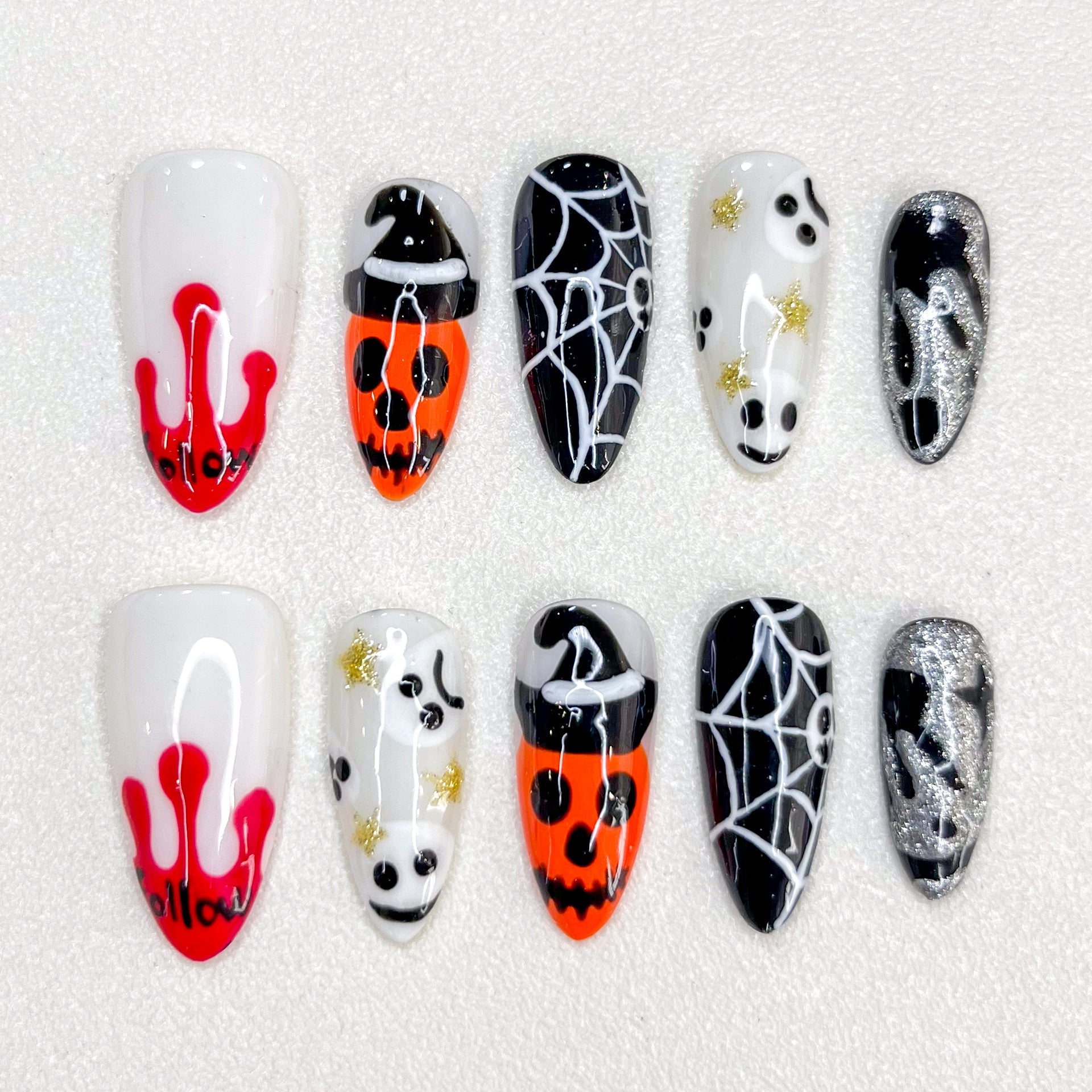 Midnight Haunt - GO2NAIL MEDIUM STILETTO PressOnNails