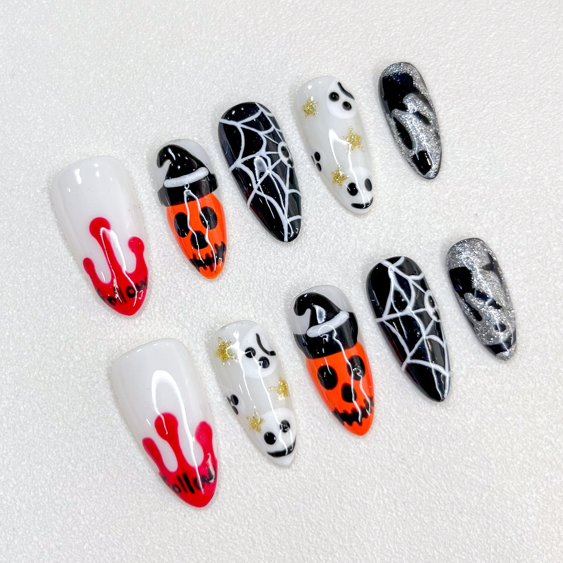 Midnight Haunt - GO2NAIL MEDIUM STILETTO PressOnNails