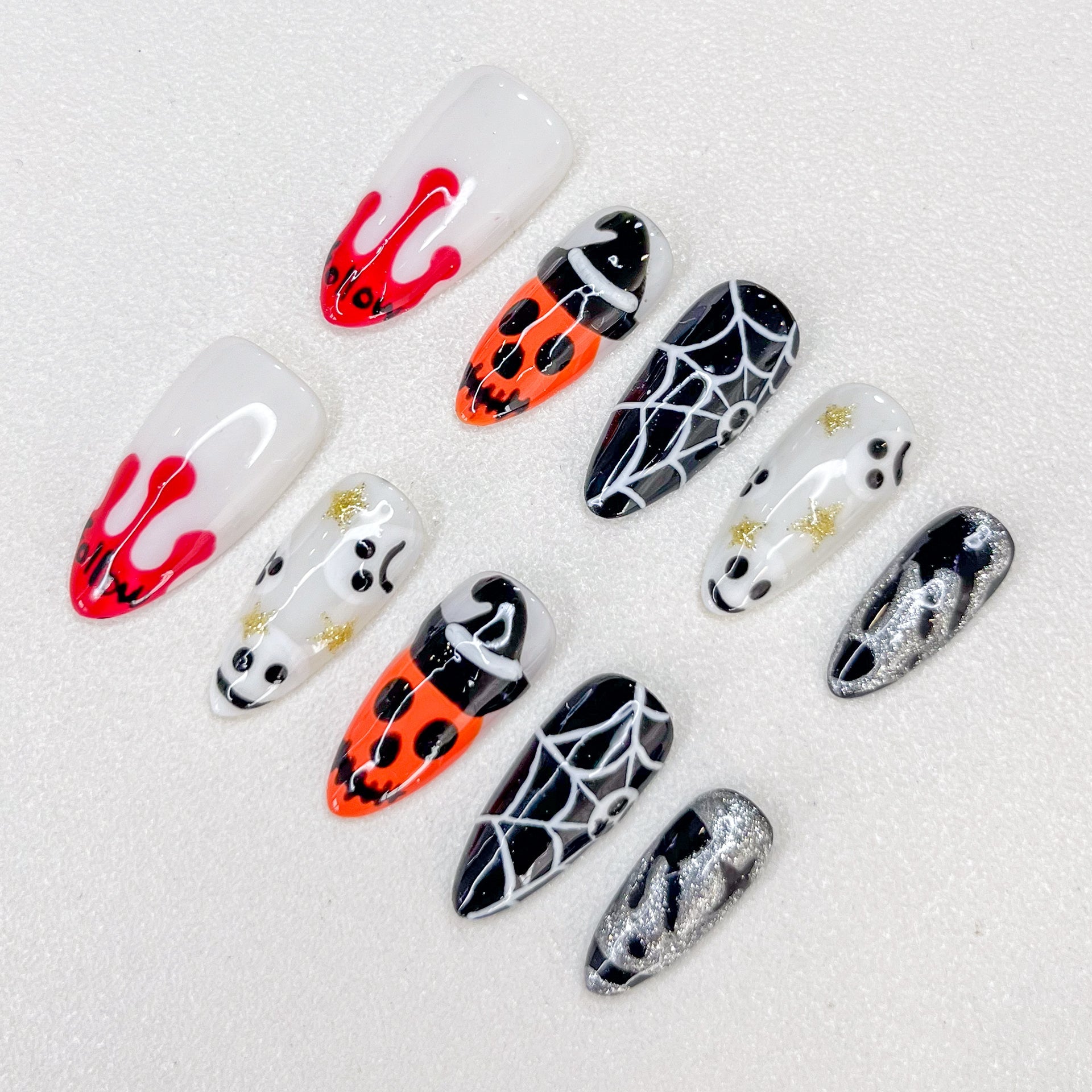 Midnight Haunt - GO2NAIL MEDIUM STILETTO PressOnNails