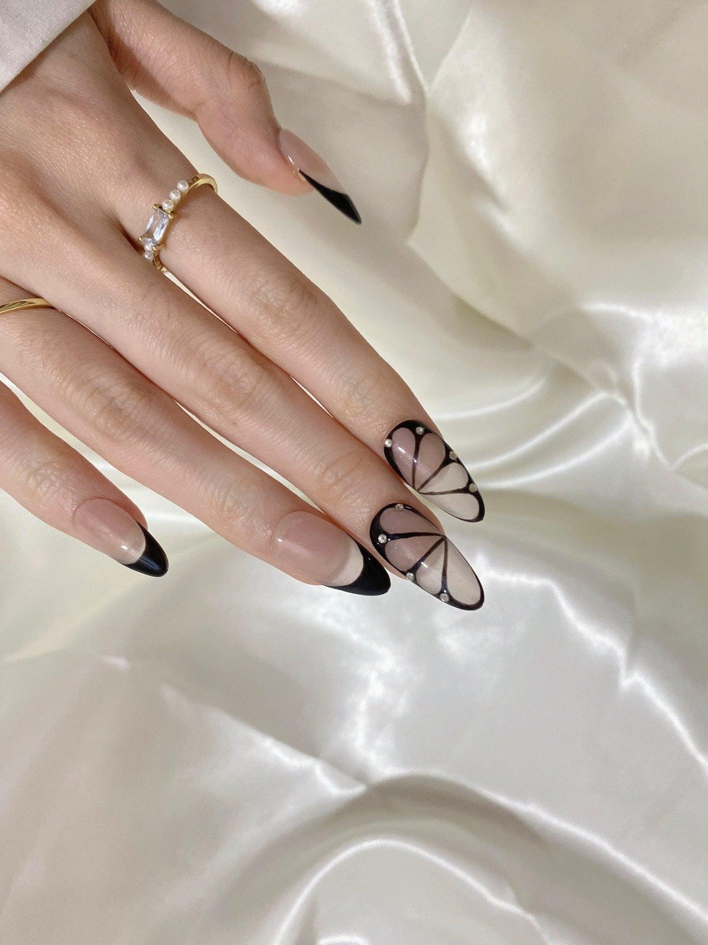 Mono Wings - GO2NAIL LONG ALMOND PressOnNails