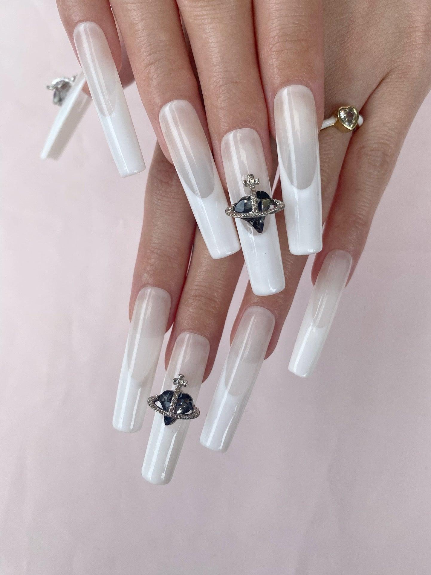 Nebula Love - GO2NAIL LONG COFFIN PressOnNails