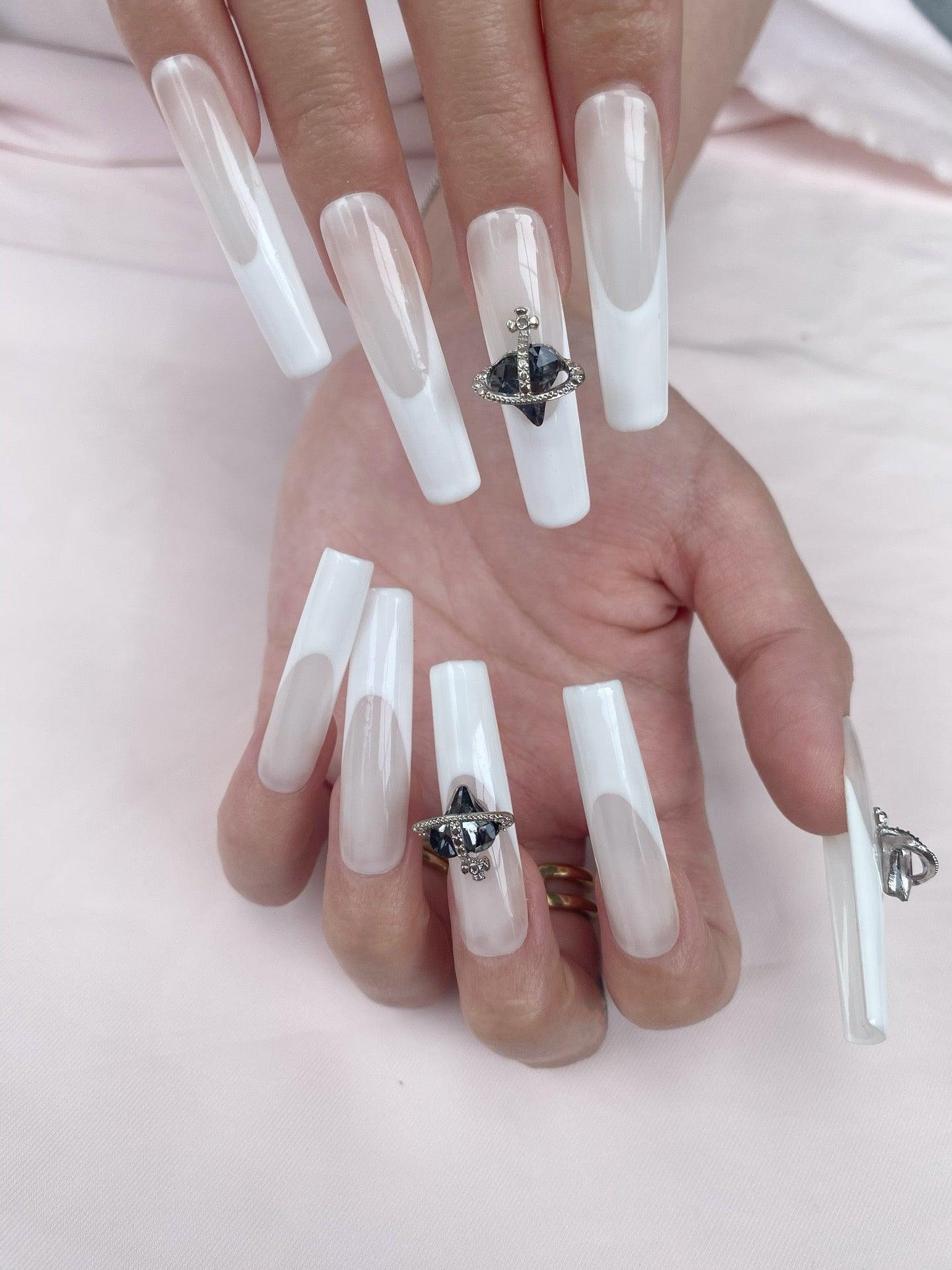 Nebula Love - GO2NAIL LONG COFFIN PressOnNails