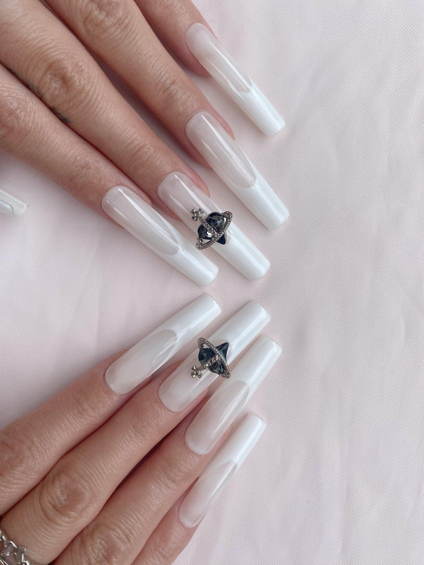 Nebula Love - GO2NAIL LONG COFFIN PressOnNails