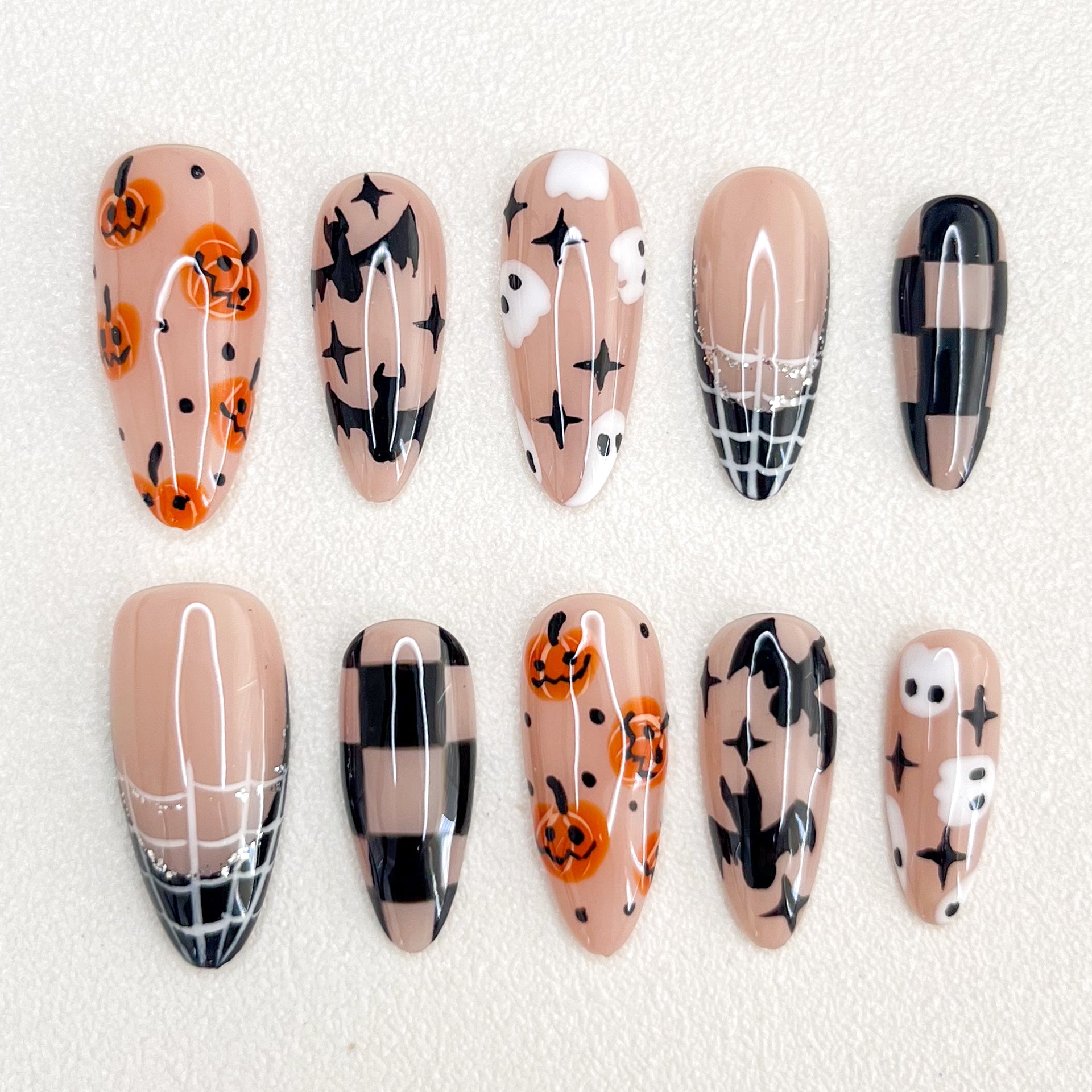 Spooky Chic - GO2NAIL LONG STILETTO PressOnNails