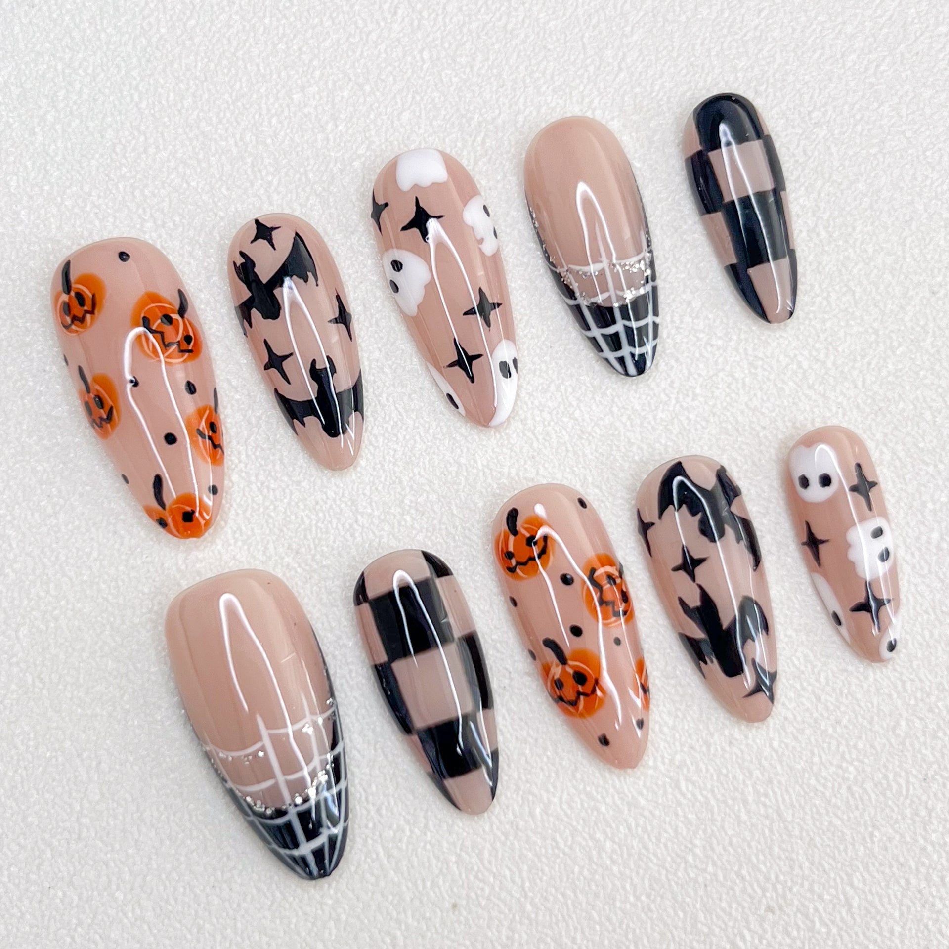 Spooky Chic - GO2NAIL LONG STILETTO PressOnNails