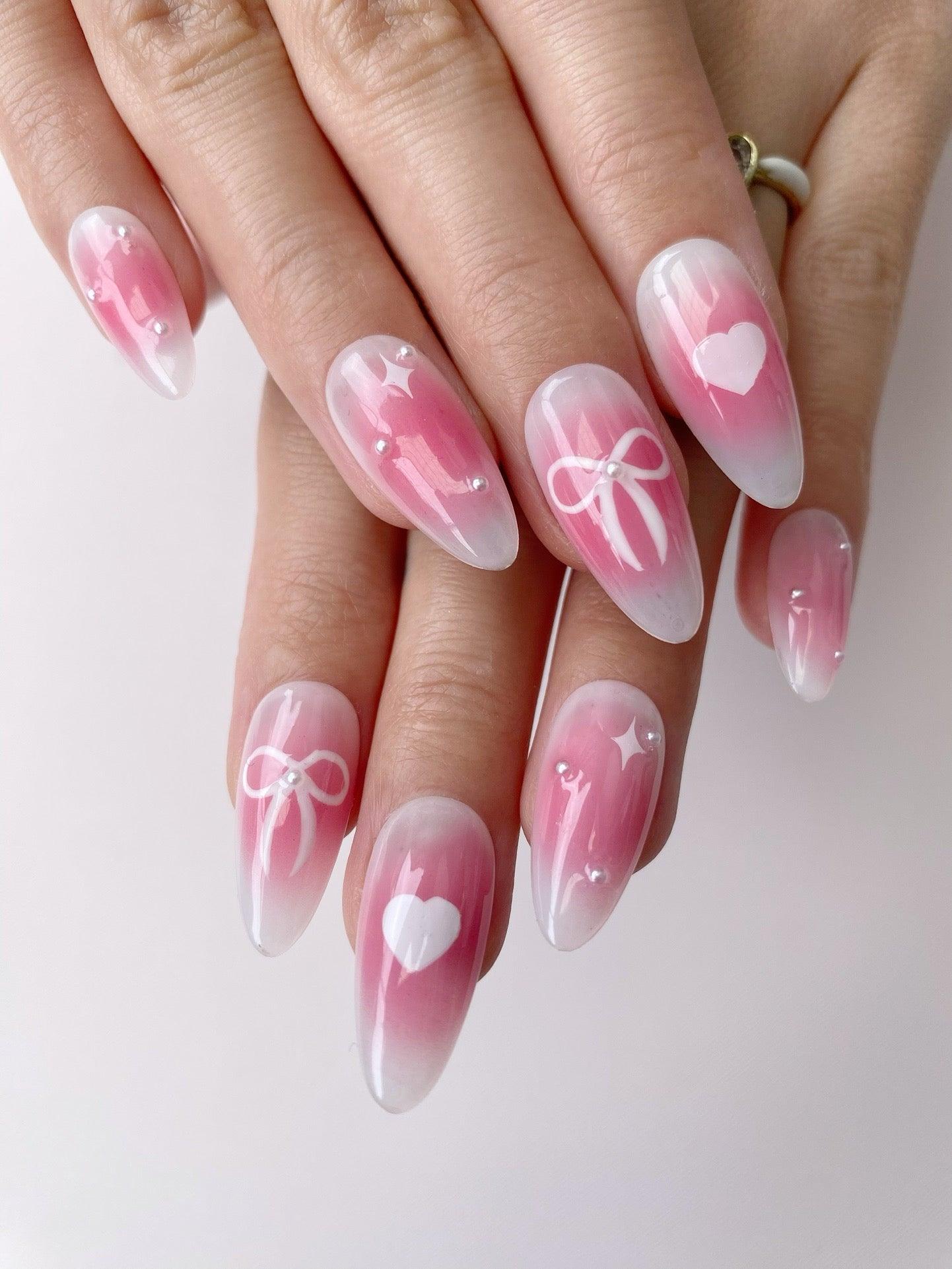 Sweet Charm - GO2NAIL MEDIUM ALMOND PressOnNails