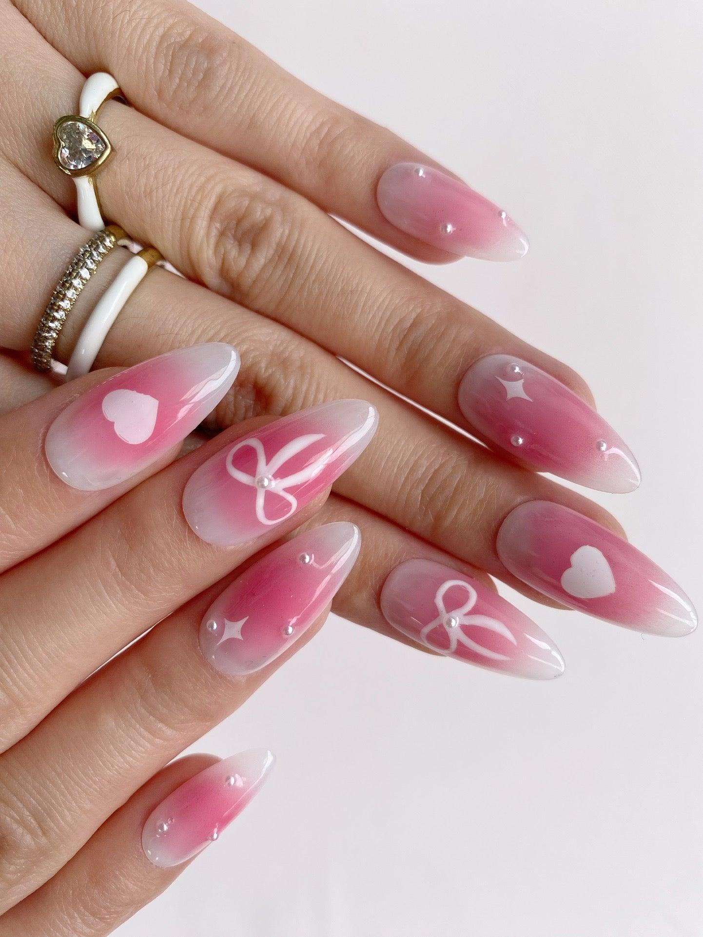 Sweet Charm - GO2NAIL MEDIUM ALMOND PressOnNails