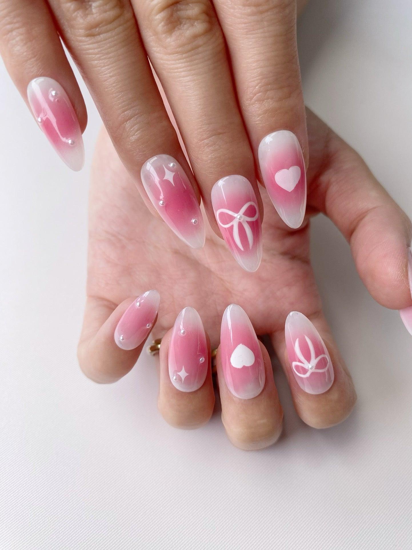 Sweet Charm - GO2NAIL MEDIUM ALMOND PressOnNails